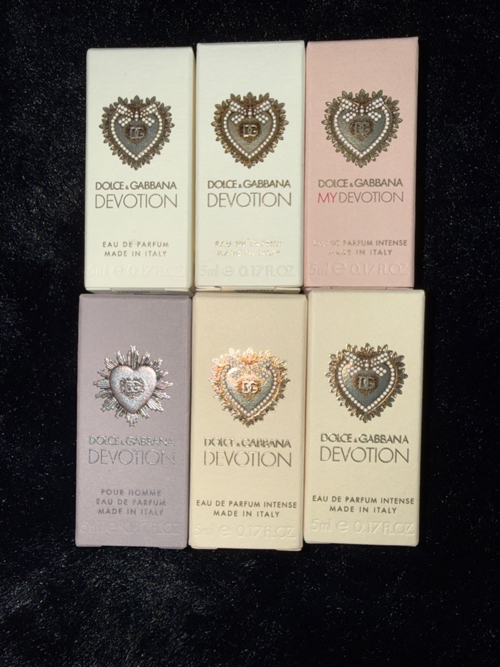 Dolce & Gabbana Devotion/Intense & my devotion/devotion man 5mlx6 items all bnib